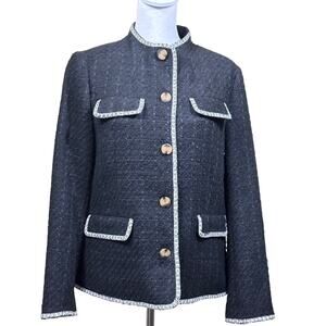 Ann Taylor boucle Jacket, NWT, Chanel inspired, old money, quiet luxury, preppy